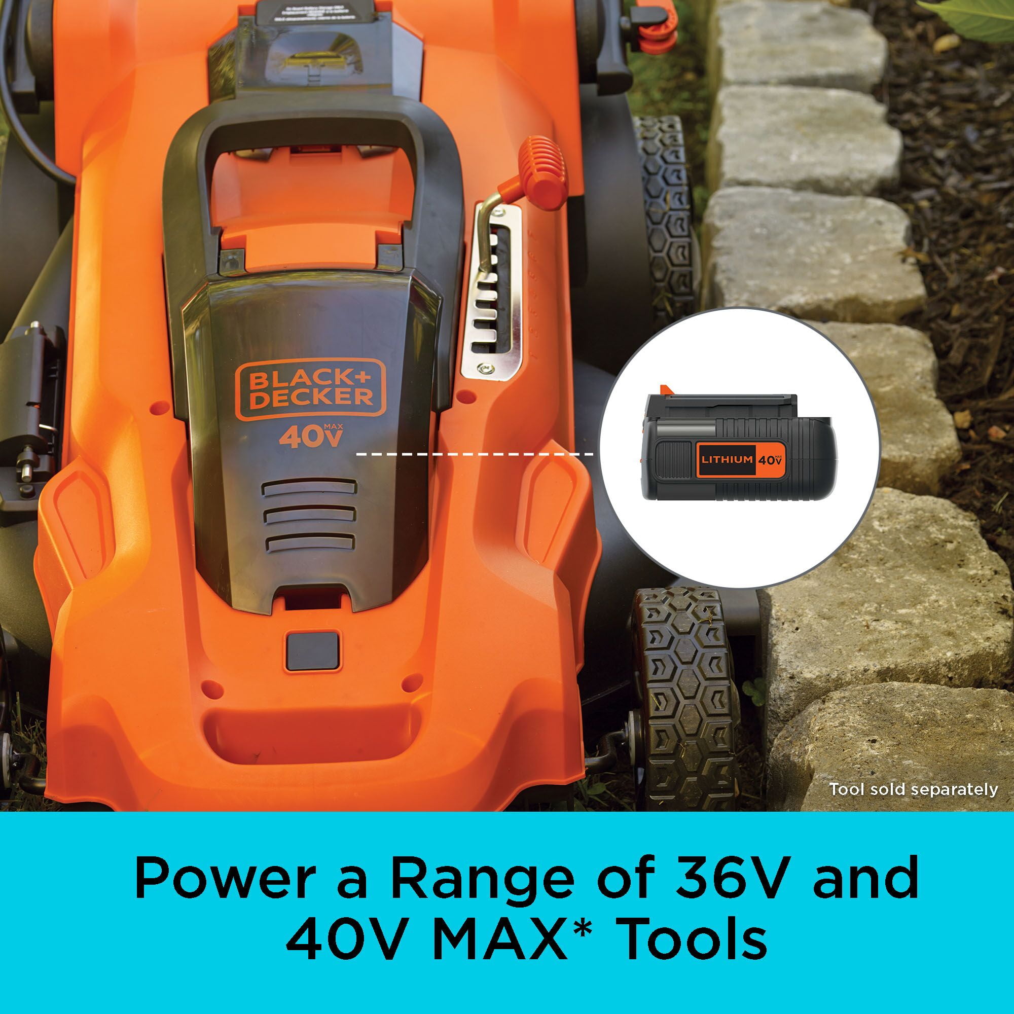 BLACK+DECKER 40V MAX Lithium Battery, Compatible with 36V and  40V MAX Power Tools, Lithium Ion Technology, Charger Not Included (LBX2040)  : Tools & Home Improvement