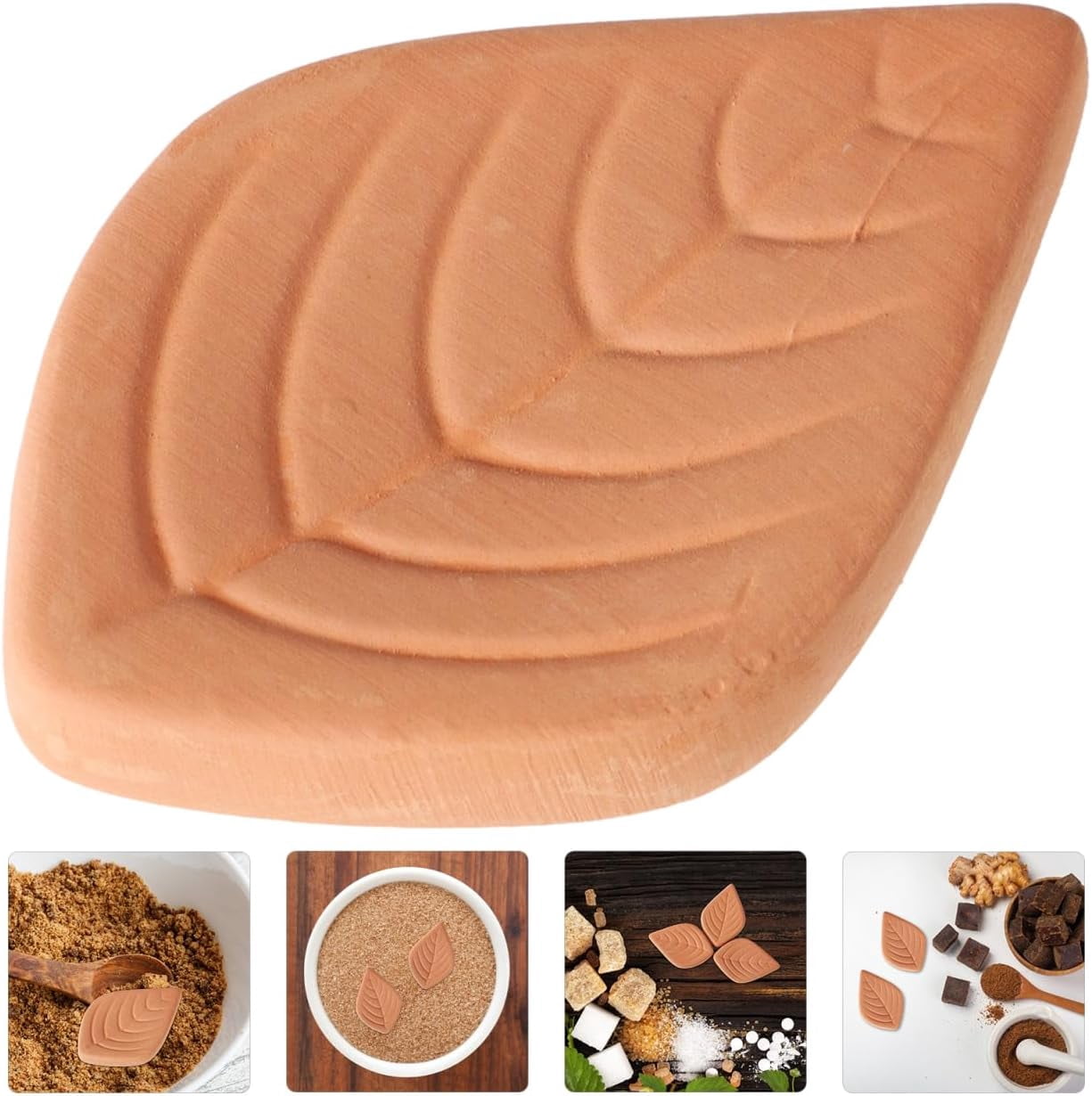 20 pack Food Grade Desiccant Moisture Absorbers Reusable Leaf Shape Red Pottery Dehumidifier Packs