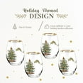 thumbnail image 3 of Spode Christmas Tree 19oz Stemless Wine Glasses, Set of 4 - Vintage-Inspired Holiday Drinkware with Cozy Seasonal Charm, Ideal for Mulled Wine at Festive Gatherings and Holiday Entertaining, 3 of 7