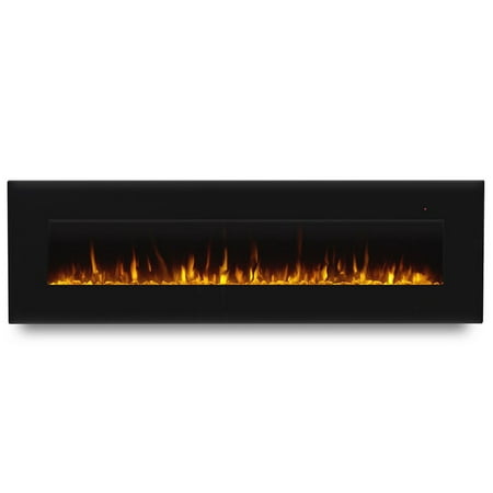 Corretto 72 Inch Electric Wall Hung Fireplace