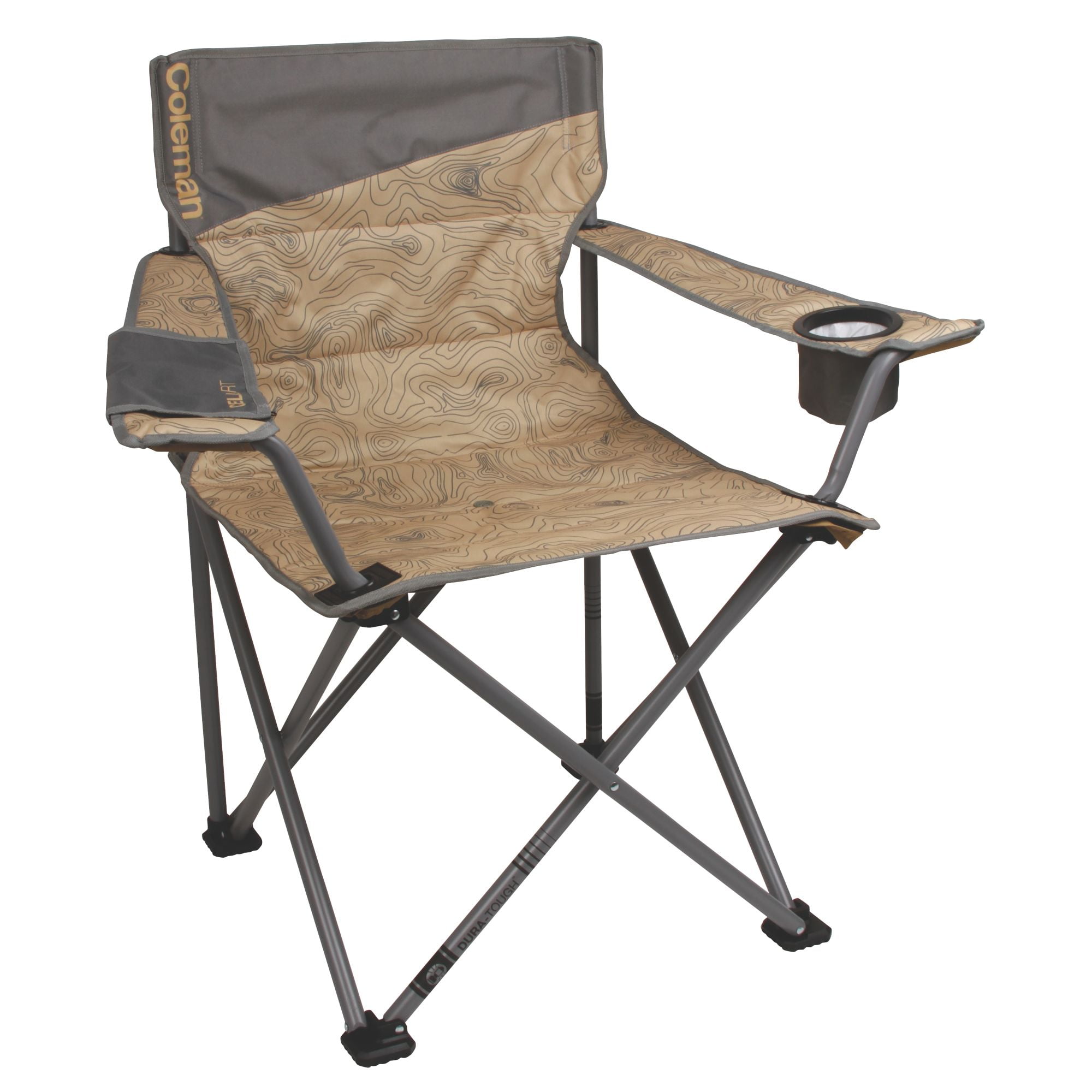 Coleman Adult Camping Quad Chair, Gray - Walmart.com