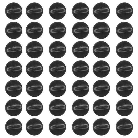 Milisten 100pcs Clutch Rubber Pin Backs Keepers Replacement Uniform Badge Comfort Fit Tie Tack Lapel Pin Backing Holder Clasp (Black)