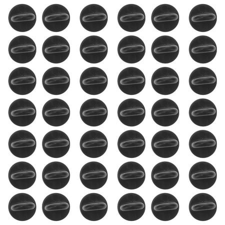 

NUOLUX 100pcs Clutch Rubber Pin Backs Keepers Replacement Uniform Badge Comfort Fit Tie Tack Lapel Pin Backing Holder Clasp (Black)