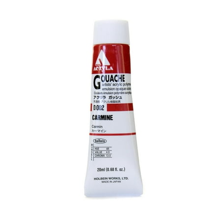 UPC: 0804551880582 | Acryla Gouache 20 ml  carmine (pack of 2)