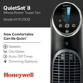thumbnail image 2 of QuietSet Tower Fan - HYF290B Black, Whole Room Cooling with 3 Speeds & Timer, 2 of 6