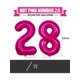 thumbnail image 2 of 2Pcs Giant Hot Pink Number Foil Balloon 32Inch Birthday Balloon, Birthday Decorations for Christmas New Year Wedding Birthday Party Supplies, 2 of 3