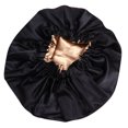 thumbnail image 1 of Gorro de dormir de satén de doble capa, ajustable, elástico, para mujer (azul cielo), 1 of 5
