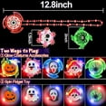 thumbnail image 4 of Monebena 15 Pack Halloween Spin LED Necklaces Toys Party Favors Toys for Kids 15 Styles Spider Ghost Halloween Light Up Trick or Treat Toys Goodie Bag Filler Glow in The Dark Party Supplies M01, 4 of 7