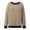 Brown, variant on 2025 New Striped Print Waffle Sweatshirts for Women Loose Fit Crewneck Drop Shoulder Long Sleeve Pullover Tops Trendy Soft Comfy Split Hem Stylish Outfit for Daily Wear Red XL