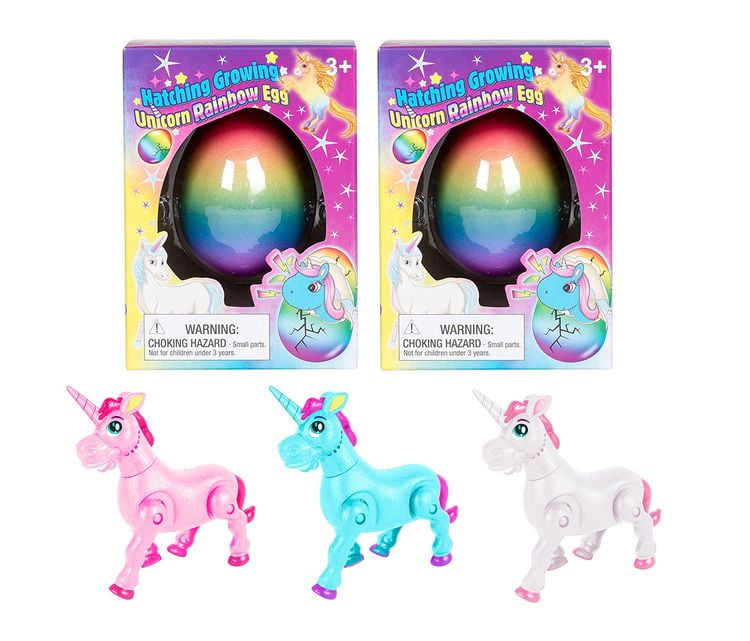 hatching growing unicorn rainbow egg