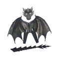 thumbnail image 1 of Disfraz de ala de dragón para niños Juego de cubierta de cara de cola Disfraz de Halloween Ligero Negro Yuyangstore Disfraz de juego de simulación, 1 of 8