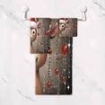 thumbnail image 5 of GZHJMY Christmas Deer Towel Set of 3, Highly Absorbent Soft Towels with Bath Towel, Hand Towel and Washcloth for Bathroom Hotel Gym Spa, 5 of 7