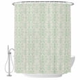 thumbnail image 2 of Boho Teal Pattern Waterproof Fabric Shower Curtain,Modern Geometric Southwestern Vintage Waterproof Fabric Shower Curtain for Bathroom Curtains Bathtubs Shower Curtains with 12 Hooks Stall 48x72in, 2 of 8