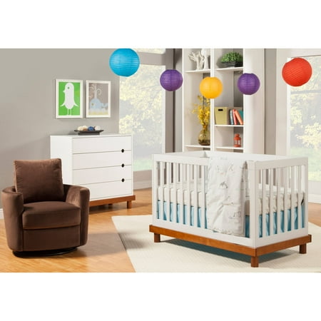 Baby Mod Olivia 3 In 1 Convertible Crib In Amber White Brickseek