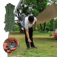 thumbnail image 1 of Feltree Outdoor Windproof Rope Tent Rope Reflective Rope Rope Fixed Tied Rope Camp Adjustment Rope Thickened and Lengthened with Adjustment Buckle 5 Meters, 1 of 8
