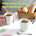 thumbnail image 3 of Juego de 4 tazas de café Mfacoy de cerámica y porcelana de 470 ml, 3 of 7