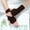 B, variant on Snow Gloves Women's Solid Color Knitted Wool Half Finger Long Gloves Warm Arm Sleeves Winter Gloves White One Size