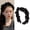 Black, variant on Kukuzhu Black Satin Pleated Headbands for Women Cloth Ruched Headband Elastic Ruffled Fabric Hairband Hairbands for Girls Fashion French Wide Head Hair Band Hoop for Women Girls