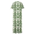 thumbnail image 4 of Ovzne Robes pour Femmes 2025 Robe de Plage Femme Couleur Unie Ample Décontractée Mode Robe à Manches Longues Robe à Col Manches Longues Femme Robe Imprimée Manches Longues Liquidation, 4 of 6