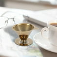 thumbnail image 3 of Double Wall Stainless Steel Titanium Gold Pour over Coffee Dripper Filter with Cup Stand and Handle, 3 of 8