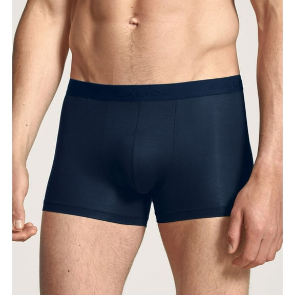 Men's Calida 25380 100% Nature Boxer Brief (Sapphire Blue L)