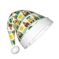 thumbnail image 2 of Cauagu Train With Animals Pattern Christmas Hat for Kids,Xmas Holiday Hat Santa Hat for Boys & Girls Festive Headwear Accessories for Christmas/New Year/Holiday, 2 of 6