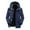 Dark Blue, variant on Herrnalise Men Casual Solid Fashion Windproof Outdoor Outerwear Two-piece Jacket Dark Blue
