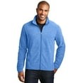 thumbnail image 1 of Port Authority F235 Heather Microfleece Full-Zip Jacket, Light Royal Heather, XL, 1 of 1
