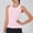 Pink, variant on Dgankt Going Out Tops for Women Women's Sports Fitness Yoga Wear Sports Round Neck Camisole