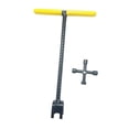thumbnail image 2 of Llave de medidor de agua de 4 vías para grifos de desagüe subterráneos 12 pulgadas amarillo, 2 of 8