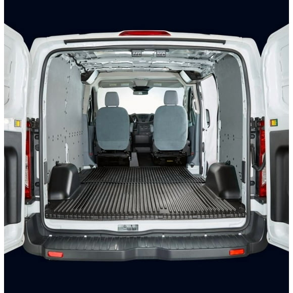 DuraLiner Cargo Area Liner FVT164A VanGuard; Direct Fit; Flat Edges; Black; DuraGrip High Density Polyethylene HPDE; Non-Skid; 2 Piece