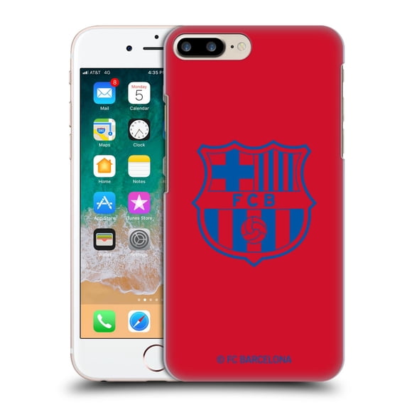 Head Case Designs Officially Licensed FC Barcelona Crest Patterns Red Hard Back Case Compatible with Apple iPhone 7 Plus / iPhone 8 Plus