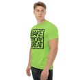 thumbnail image 4 of Unisex classic graphic tee message positivity make today great generated (Lime, L), 4 of 6