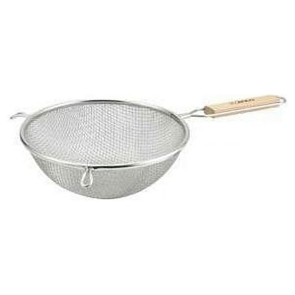 Winco MS3A-8D Strainer with Double Fine Mesh, 8-Inch Diameter, Set of 6