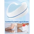 thumbnail image 5 of Legacy pillow for Side Sleepers, Memory Foam Leg Pillow for Hip, Back, and Joint Support, Ergonomic Knee Cushion for Sleeping, 5 of 6