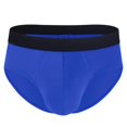 thumbnail image 4 of Birdeem Mens Household Fallow Ventilate Polyester Underwear Solid Color Open Briefs, 4 of 9