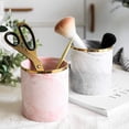 thumbnail image 4 of Portalápices para escritorio, soporte para brochas de maquillaje, soporte para escritorio, taza para lápices con patrón de mármol para niños, organizador de escritorio de cerámica duradero, regalo, 4 of 8