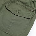 thumbnail image 6 of IYTR Men's Cargo Shorts Casual Solid Color Straight Shorts Summer Loose Multi-Pockets Pants Green XXXXXXL, 6 of 6
