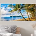 thumbnail image 3 of wall26 Canvas Print Wall Art Set Cloudy Sky Tropical Beach Island Horizon Nature Wilderness Photography Realism Rustic Landscape Colorful for Living Room, Bedroom, Office - 16"x24" x 3, 3 of 5