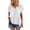 White, variant on Sngxgn Women Short Sleeve Deep V Neck Tops Shirts Fitted Summer Tshirt(Green,XL)