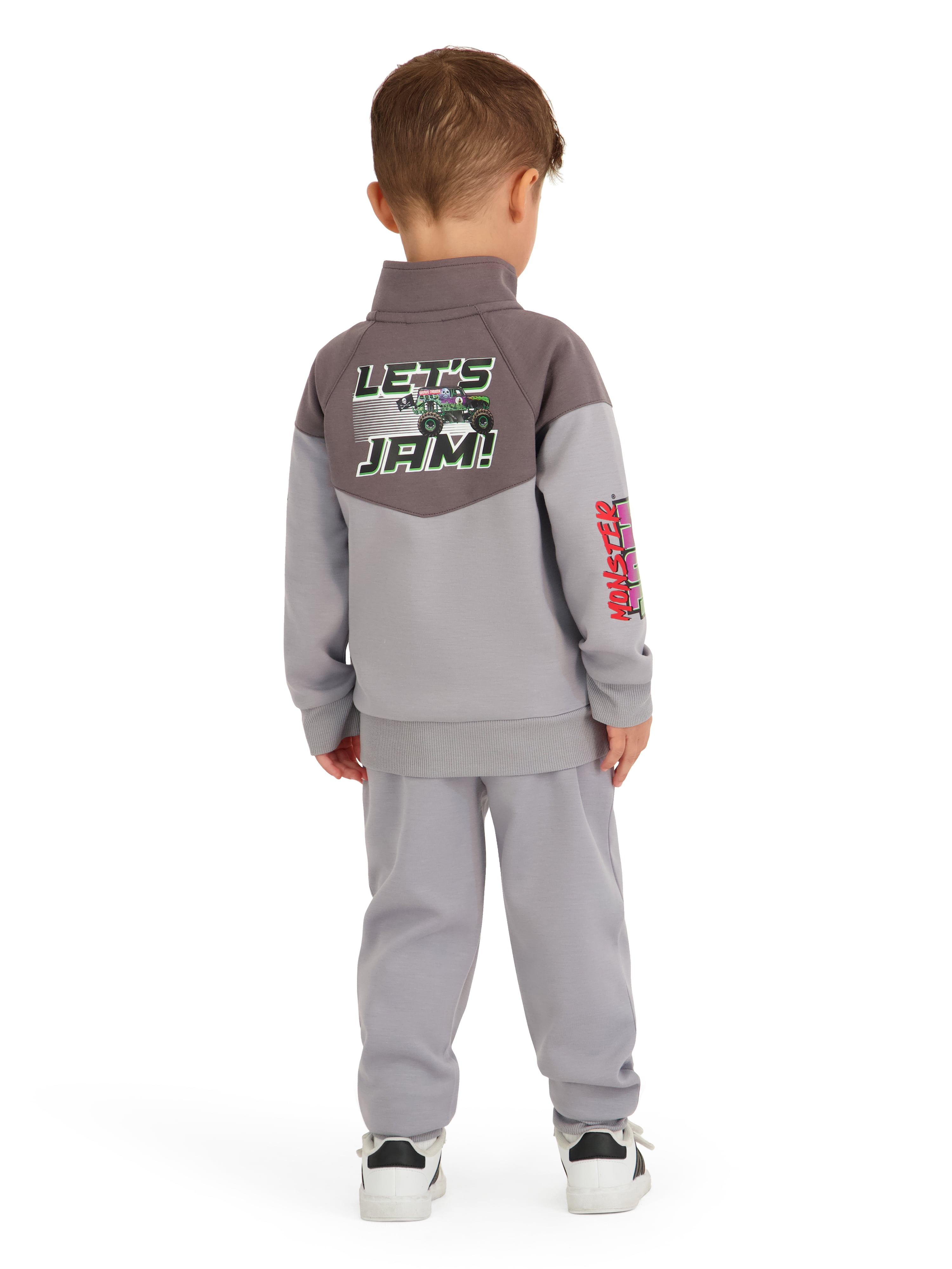 Monster Jam Toddler Boy 2pc Active Jacket and Pant Set, Sizes 12 Months - 5T