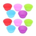 thumbnail image 4 of Tbest 10 Pcs Moules à Muffins en Silicone Réutilisables de Qualité Alimentaire Moules à Cupcakes Maison, 4 of 8