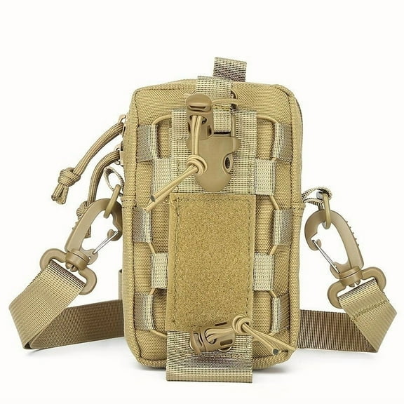 Tactical Molle Waist Pack for Hunting - Durable Nylon EDC Phone Bag with Shoulder Strap