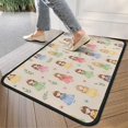 thumbnail image 4 of Beige Princess Dress Pattern Door Rugs,Washable Non Slip Door Mats Indoor,Decorative Door Mats,Entry Mat Indoor for Entrance,Bedroom,Kitchen,Bathroom,30"x17", 4 of 6