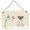 White, variant on Christmas Presents Between Friends Mastiff Brindle Wall or Door Hanging Prints