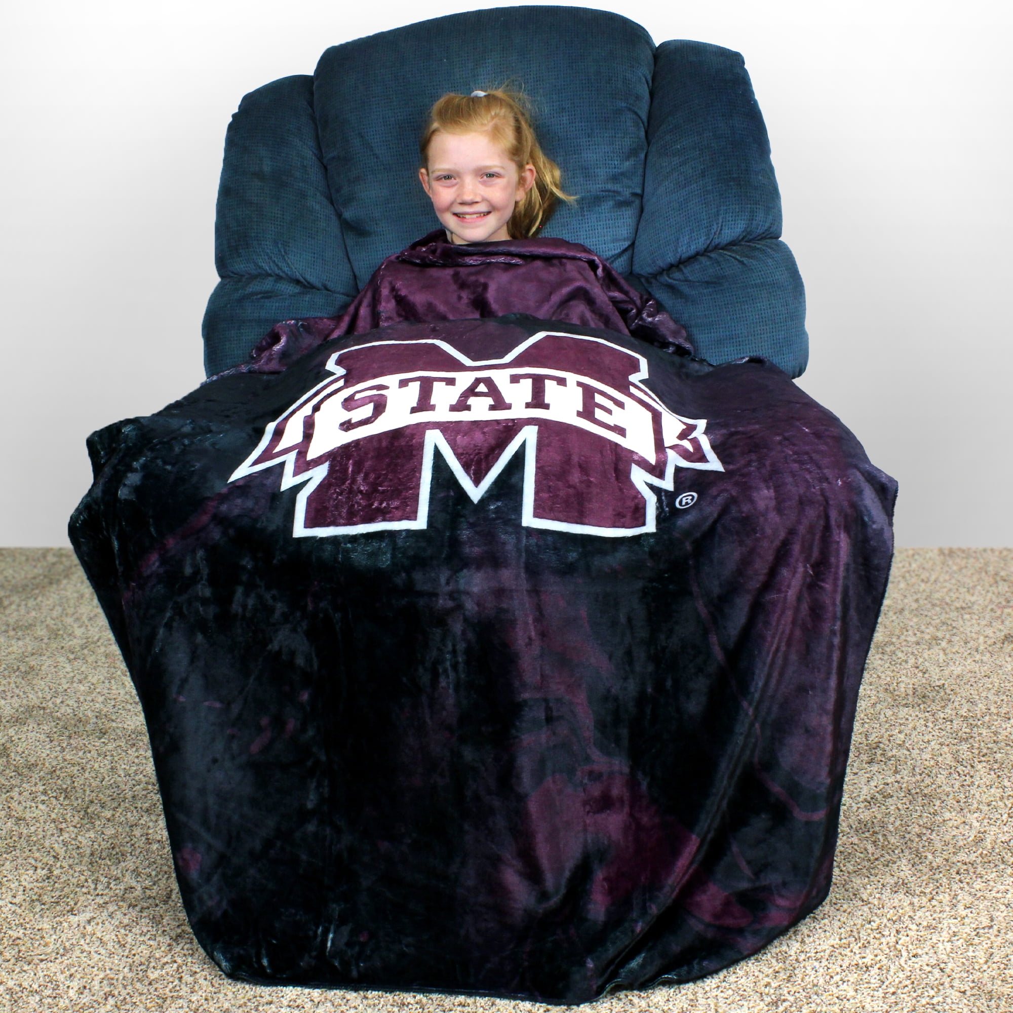 College Covers Mississippi State Bulldogs Sublimated Soft Throw Blanket, 42" x 60"