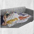 thumbnail image 6 of Animal Soft Flannel Fleece Throw Blanket, Baby Seahorse Diving Swimming Unique Young Happy Mascot Maritime Art Design Print, Cozy Plush for Indoor and Outdoor Use, 60" x 80", Multicolor, by Ambesonne, 6 of 6