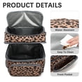 thumbnail image 5 of GYEUKHAM Double Layer Cooler Insulated Lunch Bag Adult Lunch Box Large Tote Bag for Men, Women, With Adjustable Strap,Front Pocket and Dual Large Mesh Side Pockets,BlackLeopard, 5 of 8