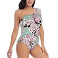 thumbnail image 3 of Honeii West Cowgirl Disco for women's one-piece swimsuit featuring a chic one-shoulder design experience elegance and style in the water-XX-Large, 3 of 6