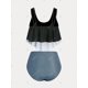 thumbnail image 2 of Traje de Bikini Acolchado Estampado Puntos Tamaño Grande Rosegal Camisetas tallas grandes, 2 of 5